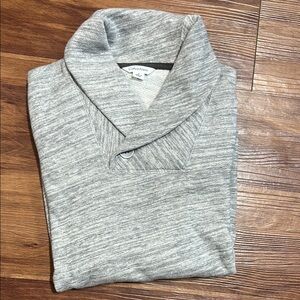 Calvin Klein Light Gray Shawl Collar Pullover